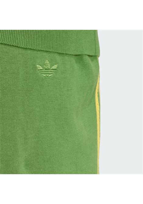 Green and yellow stripe detail knitted trousers - Adidas by Wales Bonner - unisex ADIDAS BY WALES BONNER | IW1176GRN